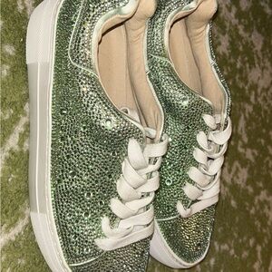 Blue by Betsy light green rhinestone Women's Sneakers